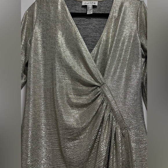 Joseph Ribkoff Silver Dress - Picture 8 of 9